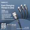 Remax RC-092th 3.1A 3-in-1 Charging cable Kenya