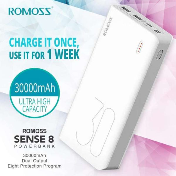 Romoss 30000mAh Power Bank sense 8+ price in kenya