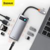 Baseus Metal Gleam Series 8-in-1 Multifunctional Type-C HUB Docking Station in Kenya