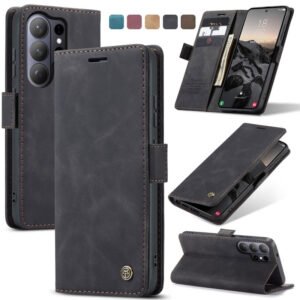 CaseMe Samsung Galaxy S26 Ultra Retro Flip Leather Wallet Case