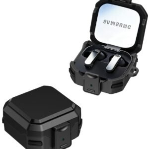 Rugged Armor Case Cover for Samsung Galaxy Buds 4 and Buds4 Pro